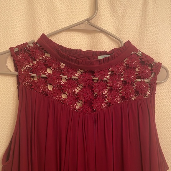 Maroon Trapeze dress from She + Sky - Picture 2 of 4